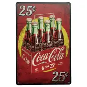 Coke Crate 25c Sign 30x20cm