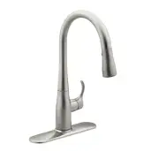 Kohler K-596-VS Simplice Pulldown Kitchen Sink Faucet in STAINLESS STEEL, New!