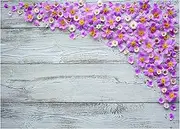 Art Fabric Photography Backdrops Props Flower Wood Planks Photo Studio Background(12,Seam 300x200cm)