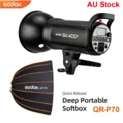 Godox SK400II 2.4G 400W Studio Flash Strobe Head + QR-P70 Quick Release Softbox