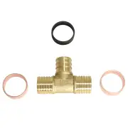 25) 3/4" PB X 3/4" PB X 3/4" PEX TEE, POLYBUTYLENE PEX TEE WITH RING, REPAIR KIT