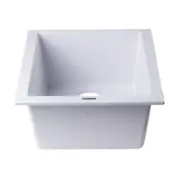 ALFI AB1720UM-W Rectangular Undermount Kitchen Sink - White
