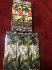 5 Unopened GI Joe Combat Heroes 2009 3 Figure Duke Storm Shadow Snake Eyes
