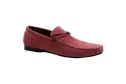 Mens Zasel Bay Pink Salmon Leather Casual Boat Deck Loafers Sneakers Shoes