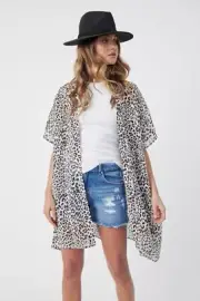 Decjuba ISLA KIMONO JACKET Size OS RRP $109.95