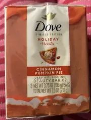 Dove Holiday Treats Beauty Bar Soap2-pack Cinnamon Pumpkin Pie Limited Edition