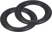 uxcell 2 Pcs 4.5 Inch Foam Speaker Edge Surround Rings 75x118mm(IDxOD) Perforated Subwoofer Rings Replacement Parts for Speaker Repair or DIY,Black