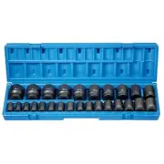 Grey Pneumatic 1726M Set 1/2" Drive, 26-Piece Metric Socket, 12-Point