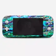 Skins Decals wrap for Nintendo Switch Lite - Abalone Ripples Green Blue Purple