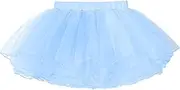 [Yhong] Toddler Girls Tutu Skirts Ballet Dance Skirts for Kids Elastic Waist 4 Layers Mini Skirt Casual