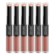 6x L'Oreal Paris Infallible 2 Step Lipstick 113 Invincible Sable