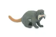 Emperor Tamarin Monkey Toy Hand Painted Realistic Figure Model 1 3/4" SF61 B16