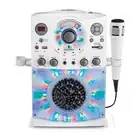 Singing Machine Bluetooth Karaoke System with LED Disco Lights CD+G USB and Micr