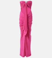 [Christopher Esber] Christopher Esber Cutout embellished jersey gown AU 12 pink