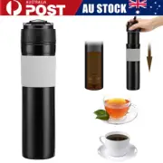 Portable French Press Travel Coffee Maker 350ml Vacuum Insulated Tea Coffee Mug