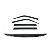 TRADIESCHOICE Bonnet Protector & Window Visors Weather Shield for Nissan Patrol GU Y61 1998-2004 - Enhanced Protection and Style Package