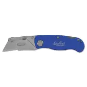 Great Neck 12113 1 Utility Blade Sheffield Folding Lockback Knife - Blue New