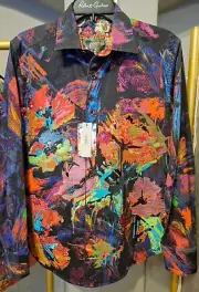 Robert Graham LIMITED EDITION $498 COSMIC Multicolor Shirt - Classic Fit - SMALL