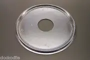 BRAND NEW SILVER COLORED METAL DIAL PAN FOR ANTIQUE KITCHEN CLOCKS -repair part