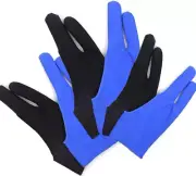 6 Pieces Artist Glove for Drawing Tablet (S M L), Two-Finger Tablet Drawing