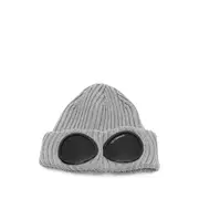 [C.p. Company] C. p. Company Goggle-detail Wool Beanie Hat ONE SIZE GREY