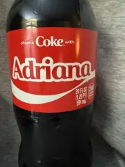 Share a Coke with Adriana 2025 Personalized Gift Coca~Cola Bottle 20oz