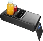 Car Armrest Cover, Car Center Console Cover | Comfortable Armrest PU Leather Waterproof Center Console Armrest Protector Easy Installation Armrest Protector Accessories