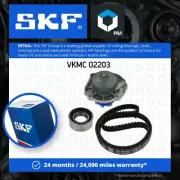 Timing Belt & Water Pump Kit fits FIAT PALIO 178 1.2 1996 on Set SKF 46526243