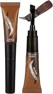 Byeaon Eyebrow Dye - Smudge Proof Brow Color - Water-resistant Semi-Permanent Eyebrow Tint Dye Instant Stain Cosmetic Makeup for Women Men