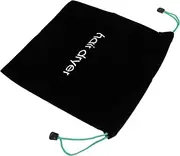 Homoyoyo 1Pc Hair Dryer Organizer Bag Durable Drawstring Storage for Hair Dryer Supplies Convenient Travel Home Use Stylish Black Canvas with Cord for Tidy Spaces