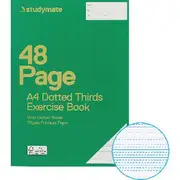 Studymate A4 70gsm 9mm Dotted Thirds Exercise Book 48 Page