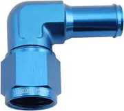 Aeroflow Female -10An 90Deg to 5/8 Barbblue Swivel Nut - AF413-10