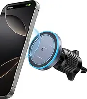 UGREEN Magsafe Car Charger, 15W Qi Wireless Charging Mount Holder, Fast Charge Air Vent Phone Cradle Compatible with iPhone 16 15 14 13 12 Series