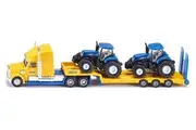 Truck With 2 New Holland Tractors - 1:87 Scale - Toy Vehicle