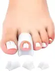 Gel Hammer Toe Correctors - Bunion Corrector for Women and Men, 6 Pack of Silico