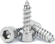 Long Socket Screws, 10/50pcs M3.5 M4 Length 8-45mm Hex Hexagon Socket Cap Head Self Tapping Screw Steel Screw(16mm,M3.5-50Pcs)