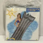 2005 Intex The Wet Set Inflatable Pool Float Gray #59726 72" x 35” New Sealed