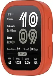 Applicable for Amazfit Bip 6 Silicone Protective Case for Amazfit Bip 6 A2435 Soft Watch Case (Red)
