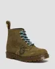 Dr. Martens Women's 101 BEN MIE MADE IN ENGLAND Olive Suede 1460 Retail $380!!