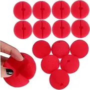 TOBBOMEY 20Pcs Replaceable Circus Cosplay Sponge Clown Nose for Dress Up and Role Play Fun Carnival Accessory for Adults and Safe High Grade Material