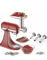 Food Meat Grinder Attachment for Kitchen Aid Stand Mixers with Sausage Stuffer