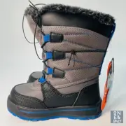 WONDER NATION Toddler Boy Sz 8 Winter Boots Bungee -20 Temp Rated Waterproof NEW