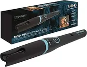 REVAMP Progloss Auto Wave & Curl - Automatic Curling Iron for Large or Small Curls with Ion Technology, Automatic Shut-Off, Temperature Control and Enriched with Progloss Oils, Black