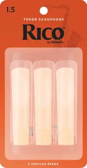 Rico Tenor Sax Reeds, Strength 1.5, 3-pack