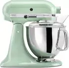 Artisan Series 5 Quart Tilt Head Stand Mixer with Pouring Shield KSM150PS, Pista