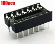 100Pcs 14 Pin Sockets Adaptor Solder Type DIP14 New Ic rc
