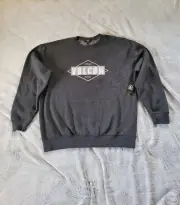 NWT Volcom Mens Crew Neck Pullover Logo Sweatshirt Gray Size Large
