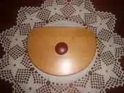Longaberger 1998 Glad Tidings Basket WoodCrafts Lid - Red Knob