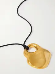 [TOM FORD] TOM FORD - Gold-tone And Leather Cord Necklace - One size One size Gold