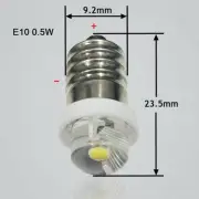 Brand New Light Bulb Flashlight E10 Grass+Metal Lantern Torch Silver